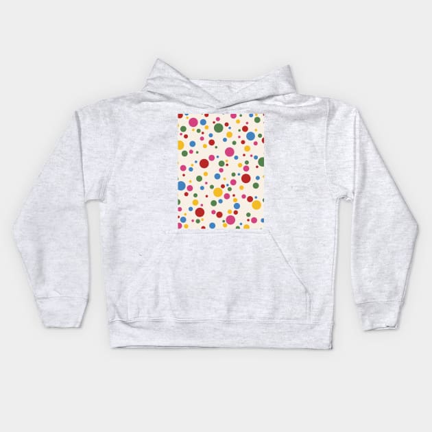 Yayoi Kusama Dots Kids Hoodie by VanillaArt